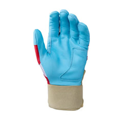 Adult X-SRZ™ Red, White & Ice Carbyne Batting Gloves With Strap