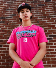 Men’s Pottstown Graffiti Pink Tee