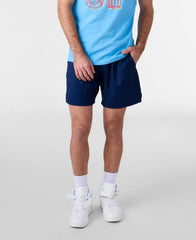 Men's Droplets Navy Blue Woven Shorts