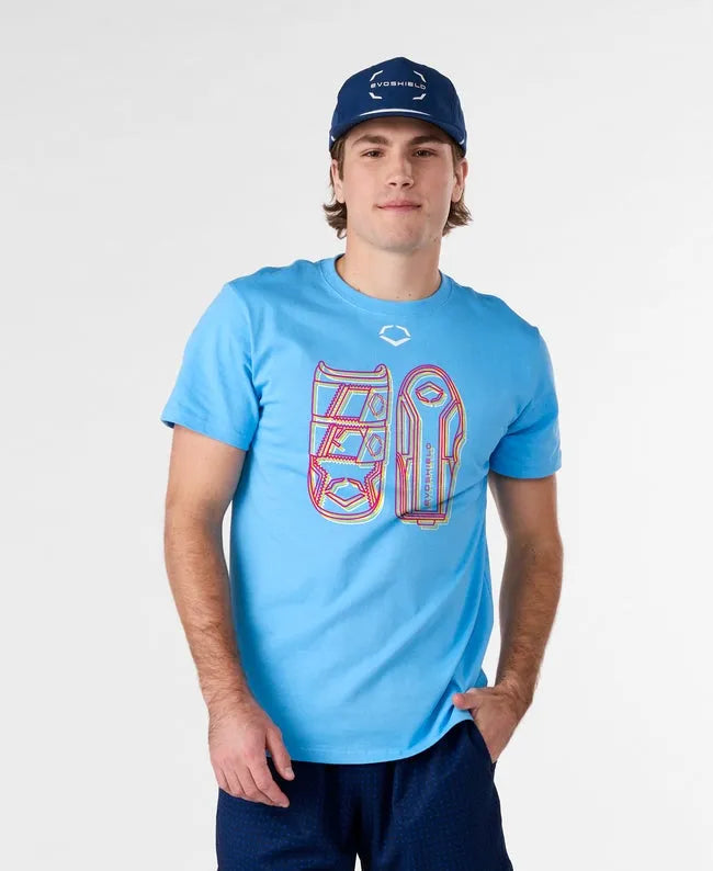 Men's Line Work Victory Blue Graphic Tee