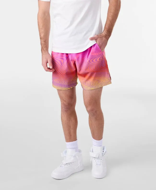 Men's Evombre Purple Woven Shorts