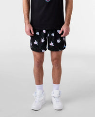 Men's Evoji Black Woven Shorts