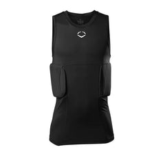 Youth Custom Black Sleeveless Rib Shirt and Shields