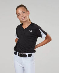 Girl's E601 2-Button Placket Pullover Jersey