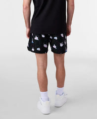 Men's Evoji Black Woven Shorts